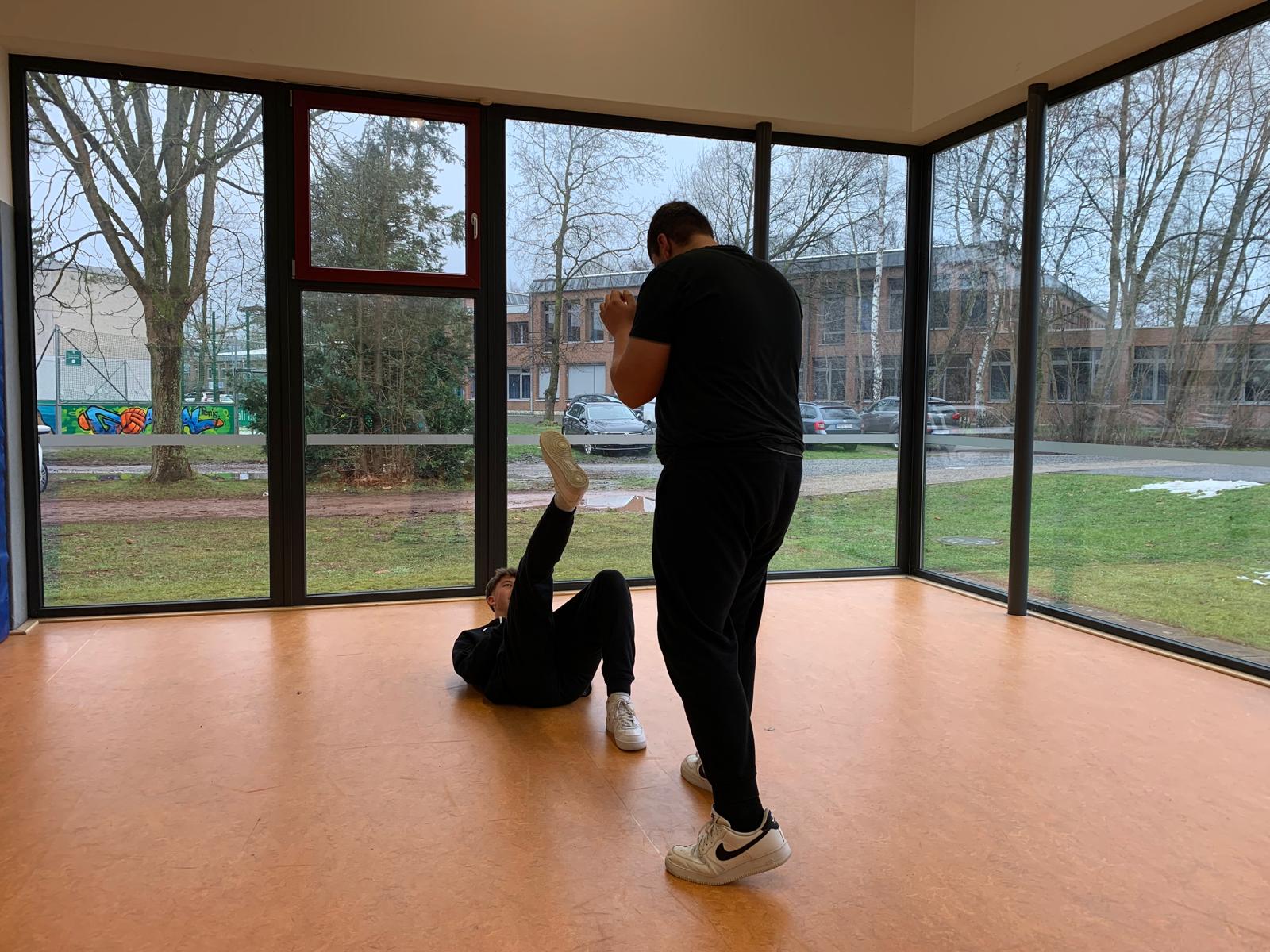Selbstverteidigung an der Krollbachschule